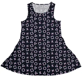 Controller Gamepad Buttons Gray Video Game Dress