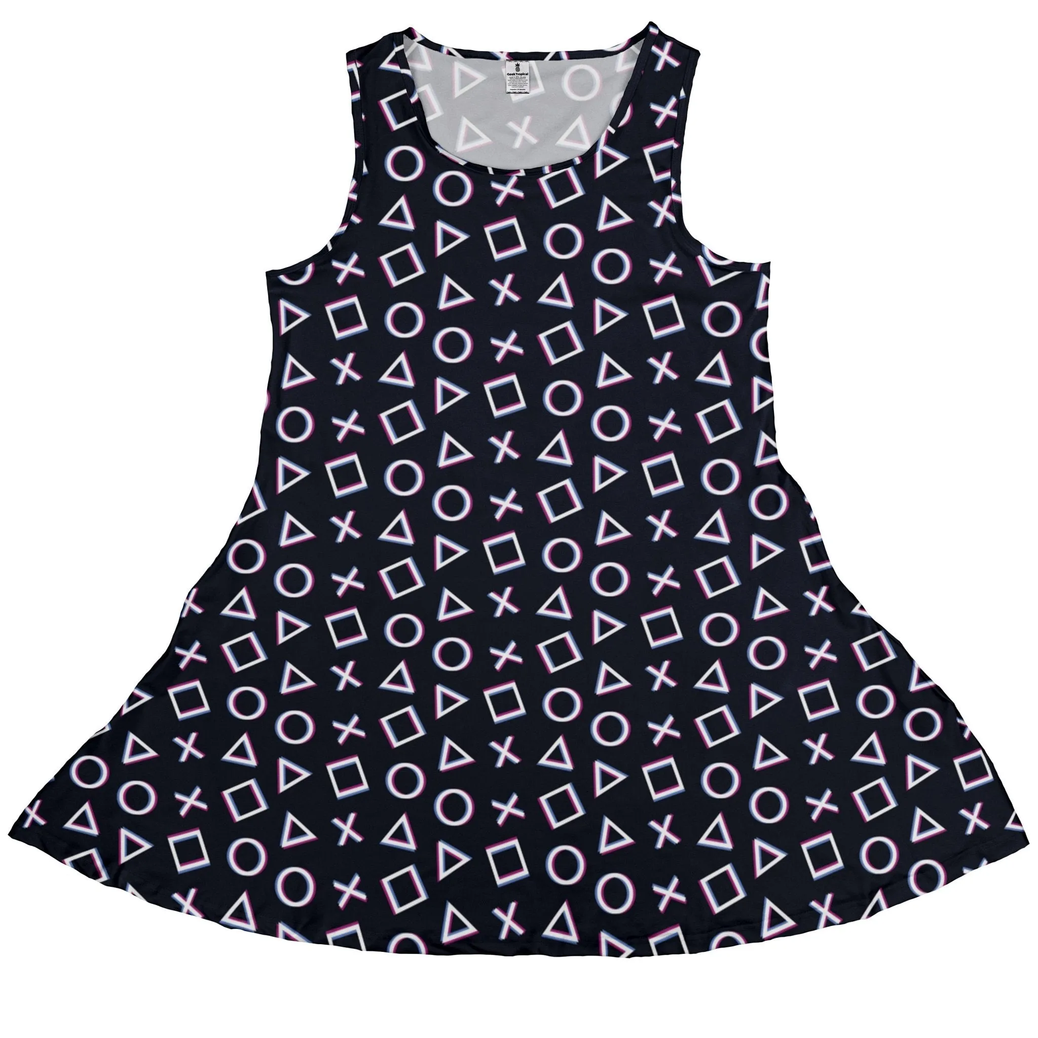 Controller Gamepad Buttons Gray Video Game Dress