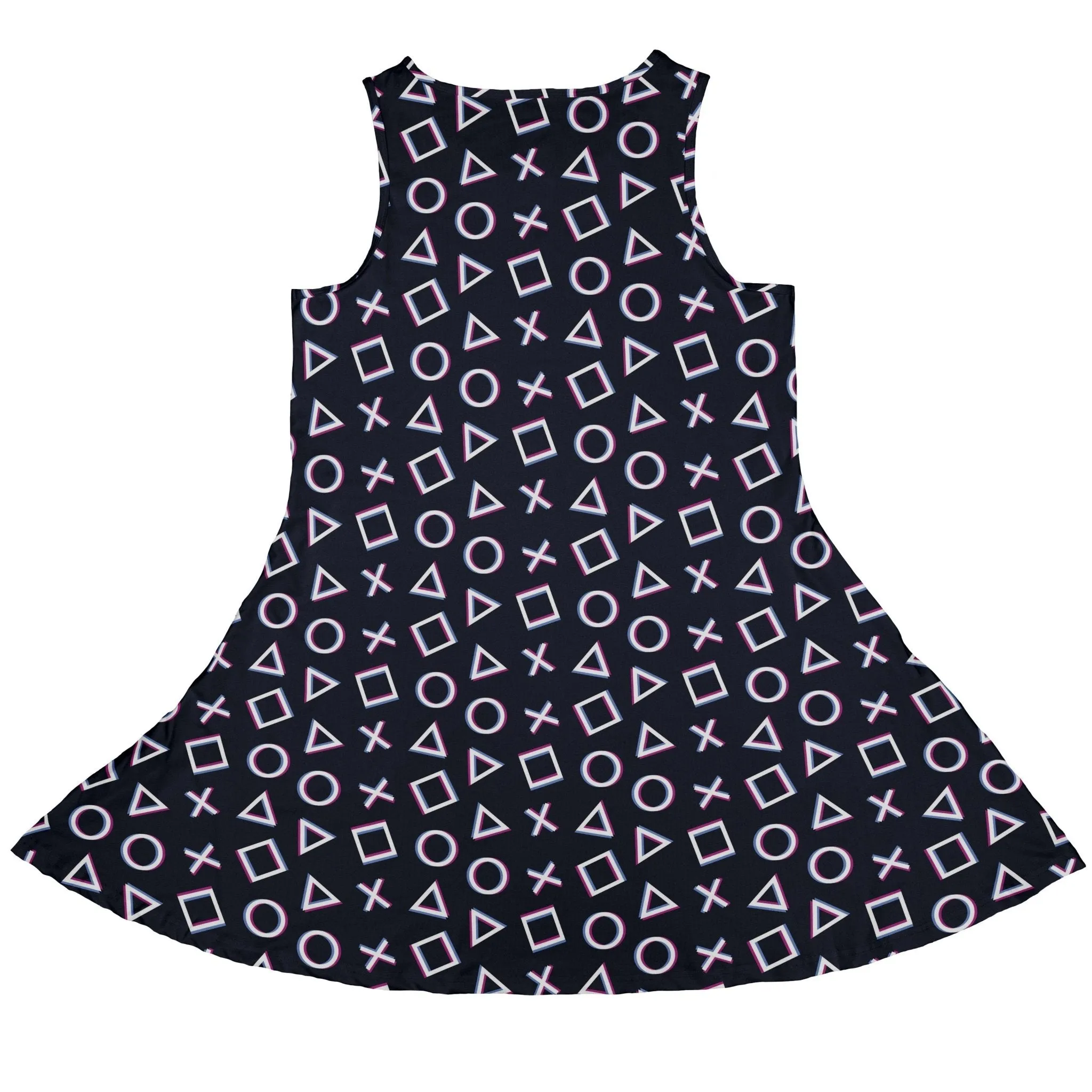 Controller Gamepad Buttons Gray Video Game Dress