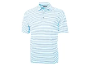 Cutter & Buck Virtue Eco Pique Stripe Recycled Mens Big and Tall Polo