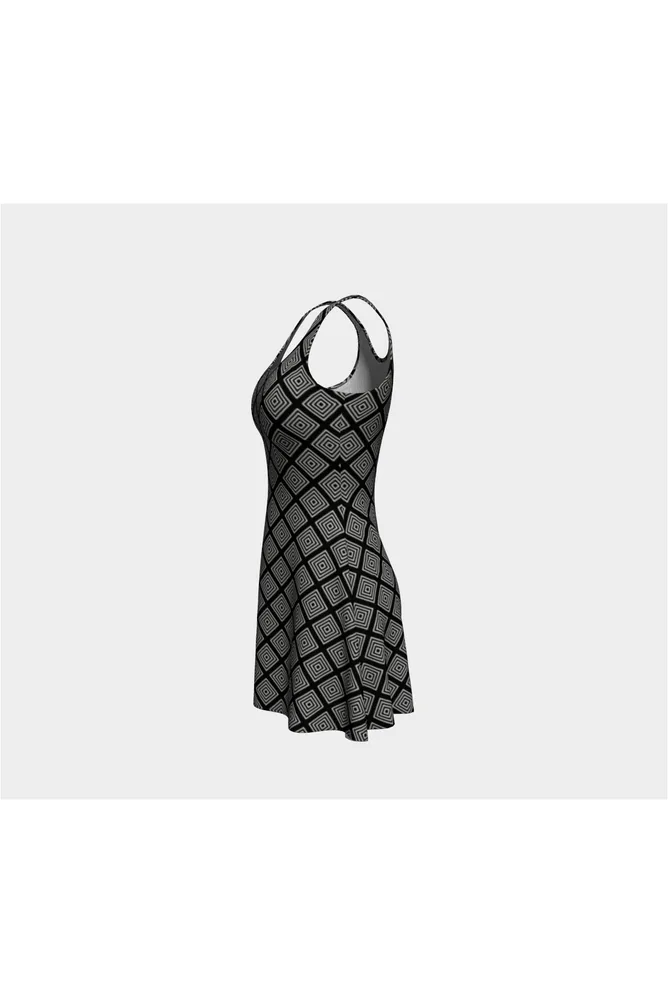 Diamond Silhouette Flare Dress