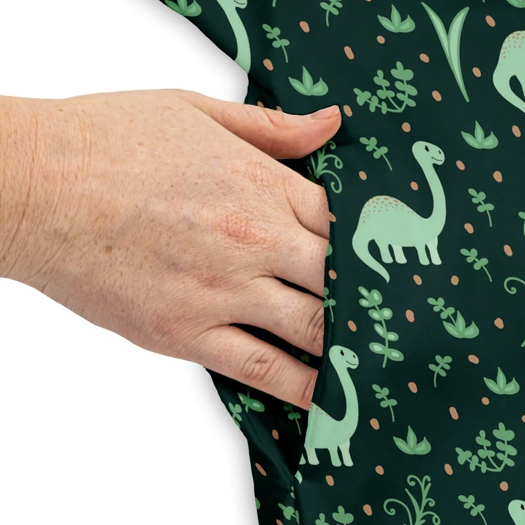 Dino Green Tropics Green Dinosaur Dress