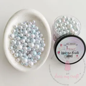 Dress My Craft Unicorn Beads 20gms - Snowy