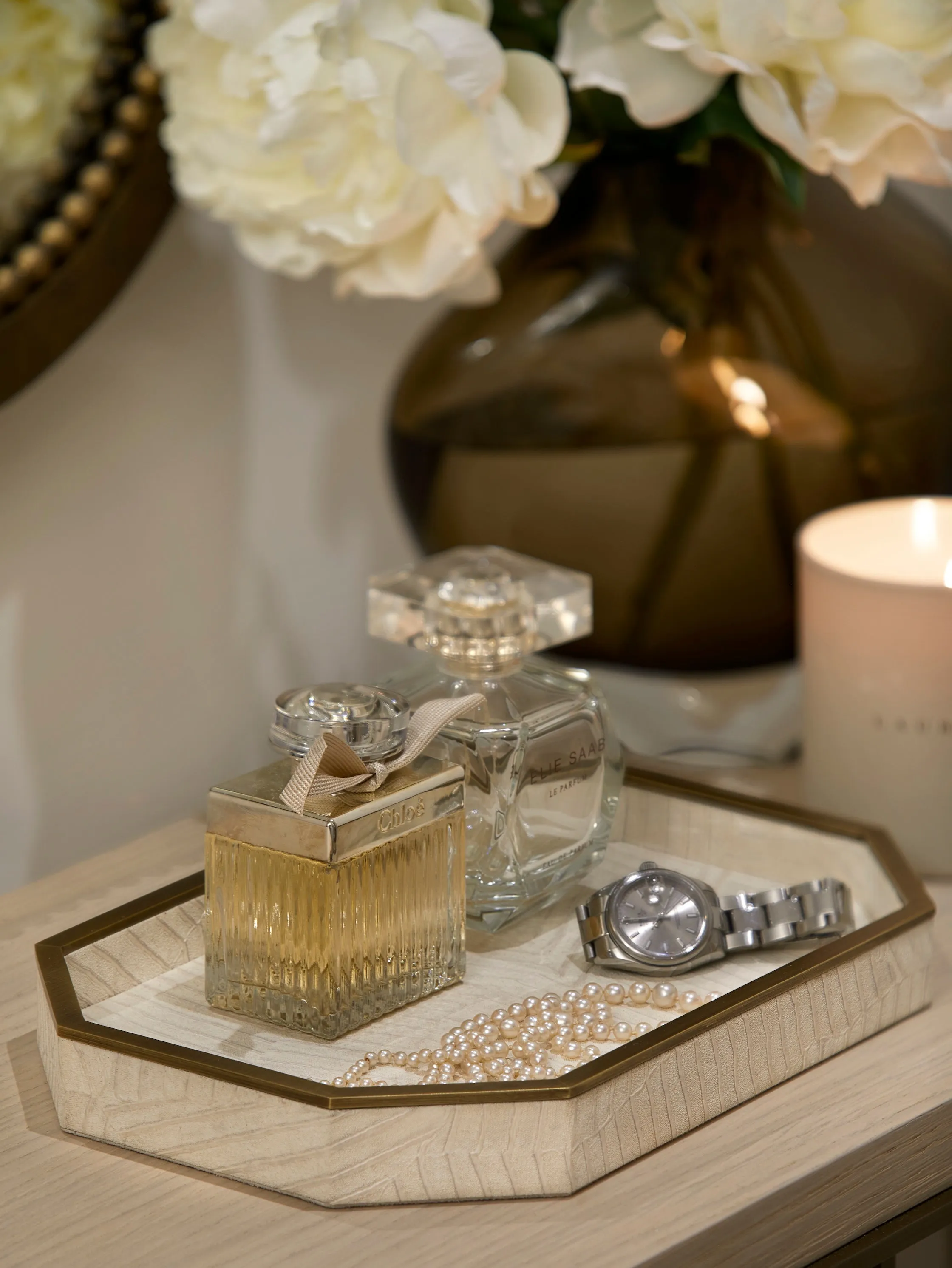 Elemental Vanity Tray - Ivory