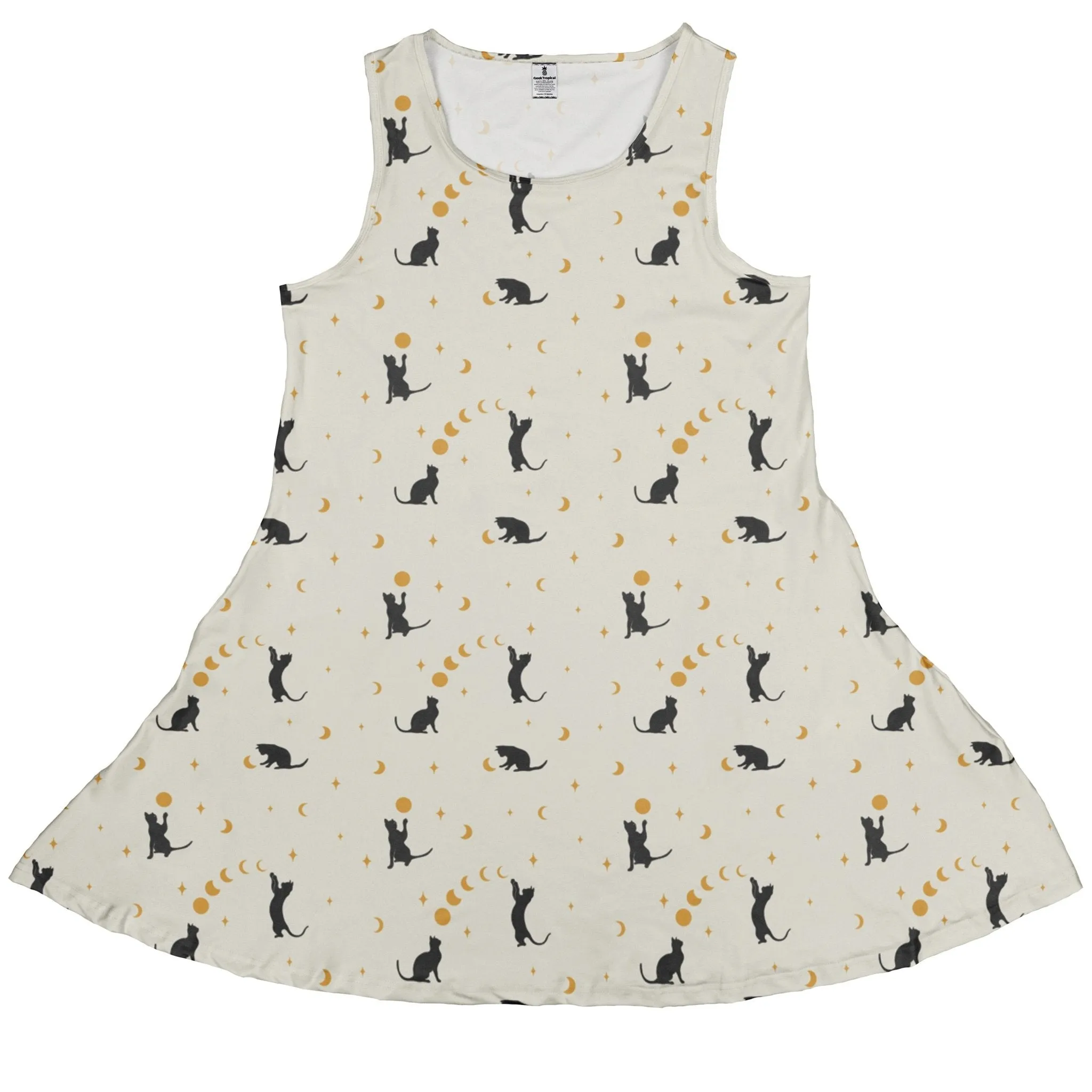 Episodic Cat Catching The Moon Dress