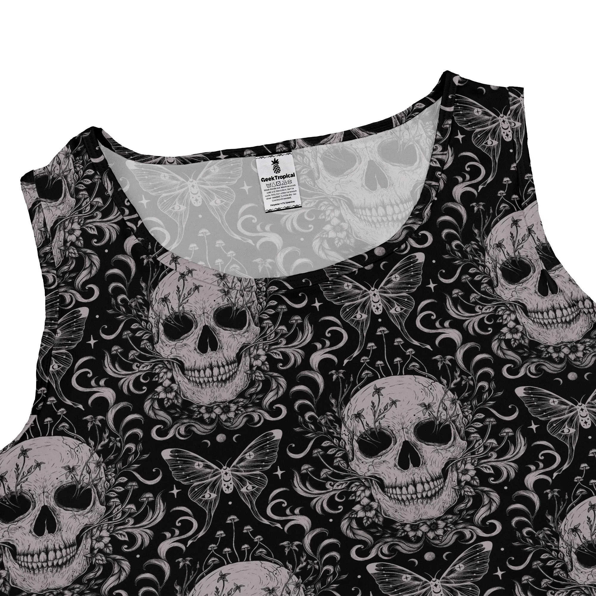 Episodic Skull Black White Dress