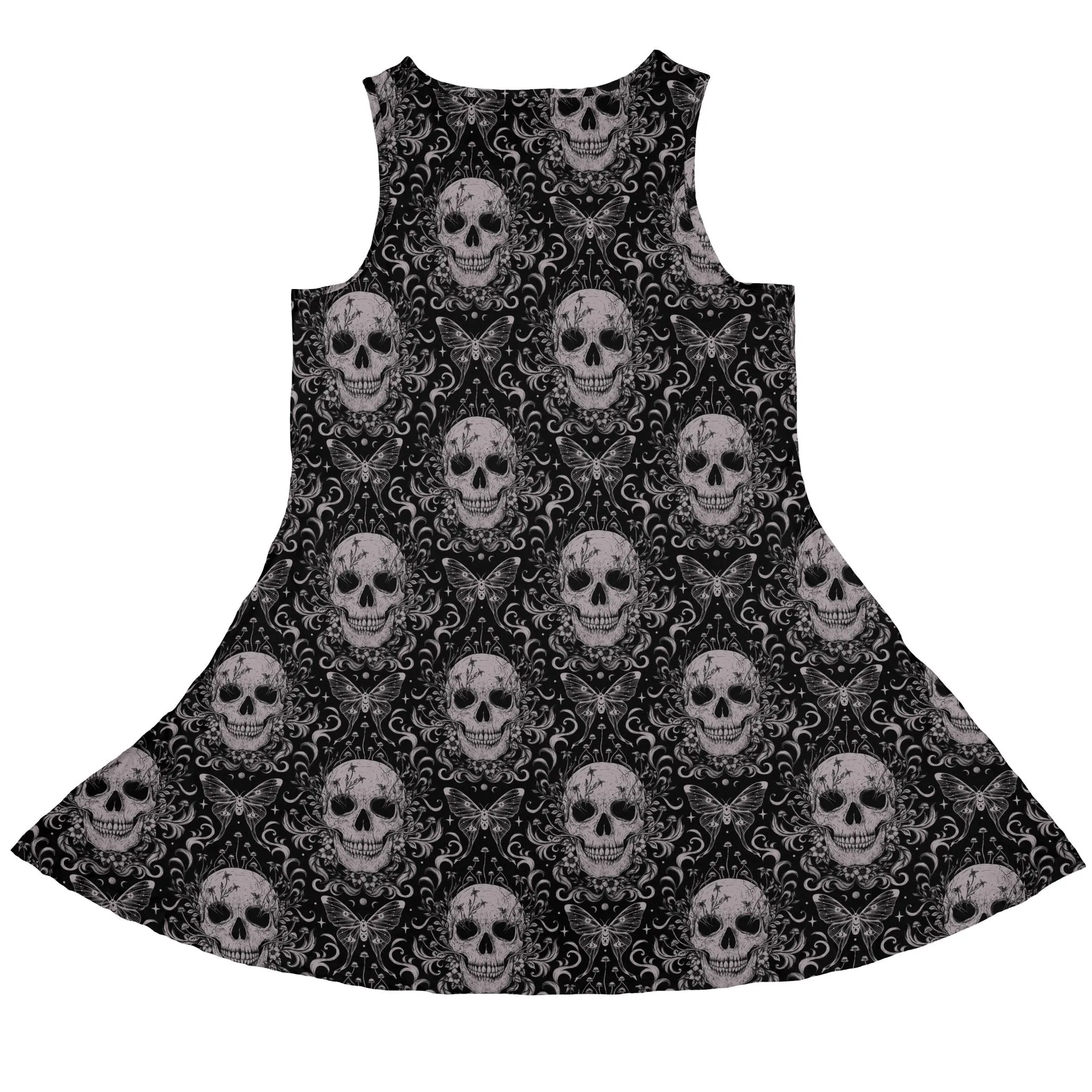 Episodic Skull Black White Dress