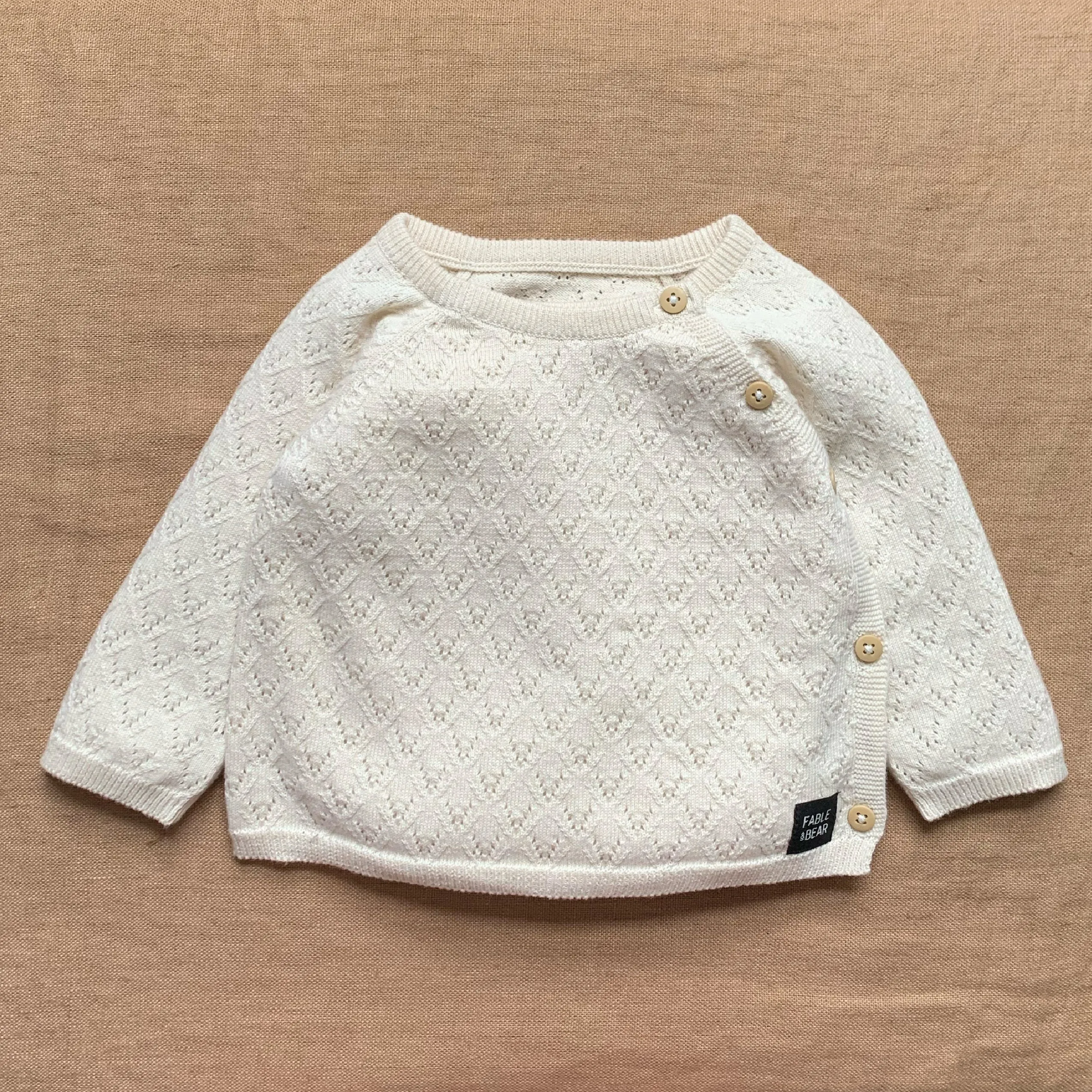 Fable & Bear - 2 Piece set, Diamond Pointelle
