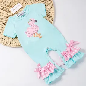 Feisty Flamingo Infant Girl's Romper