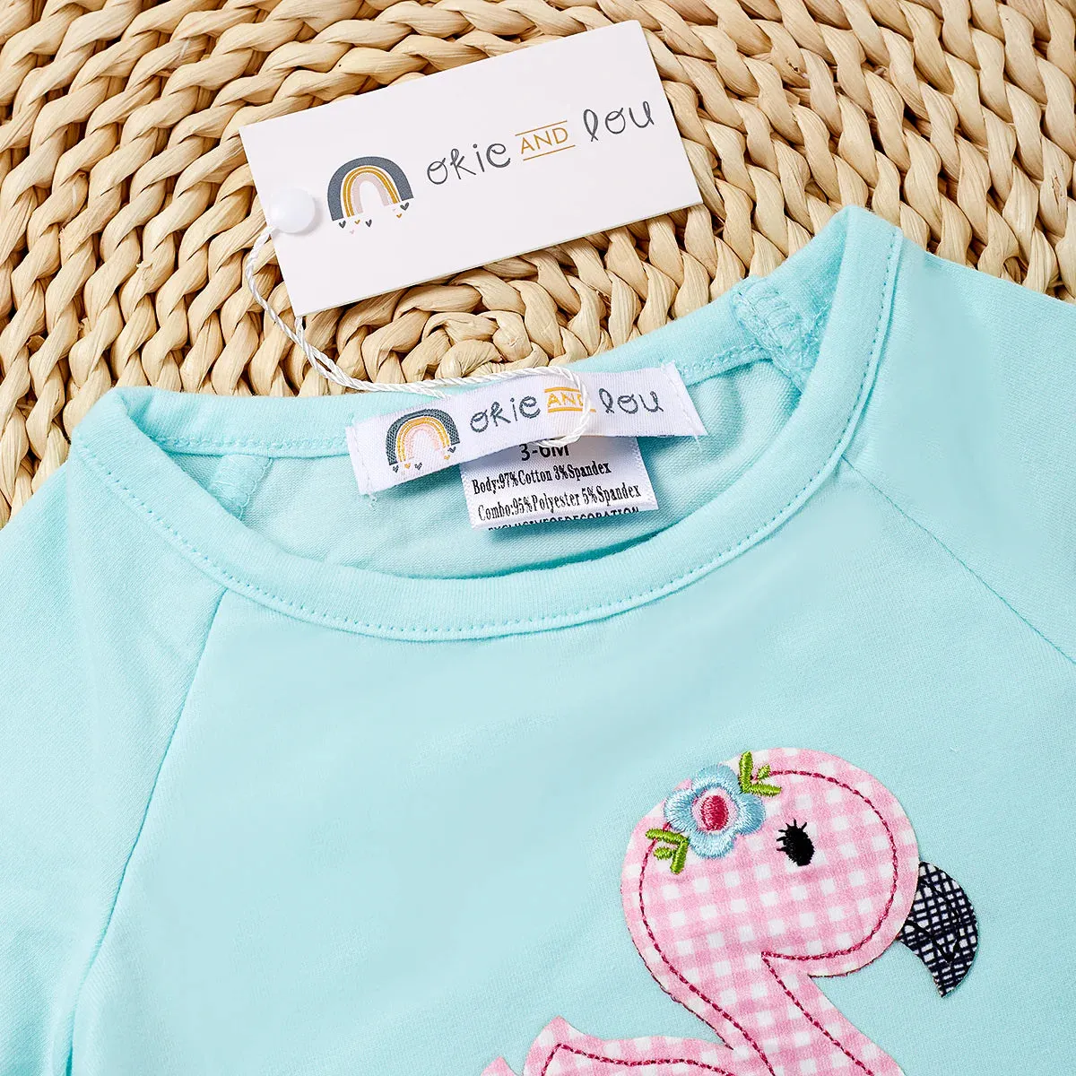 Feisty Flamingo Infant Girl's Romper