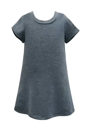 Girls Short Sleeve Basic T-shirt Dress