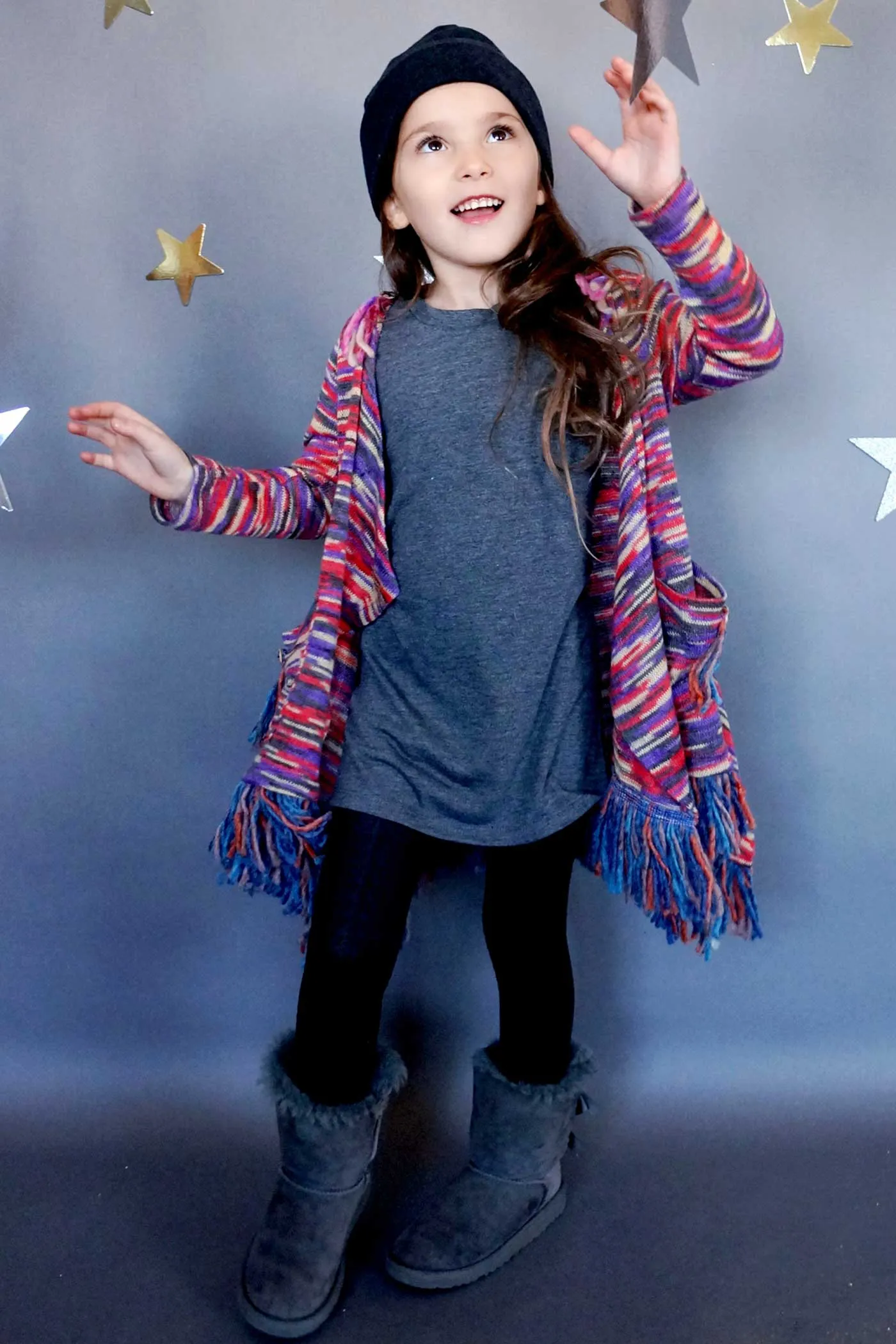 Girls Short Sleeve Basic T-shirt Dress