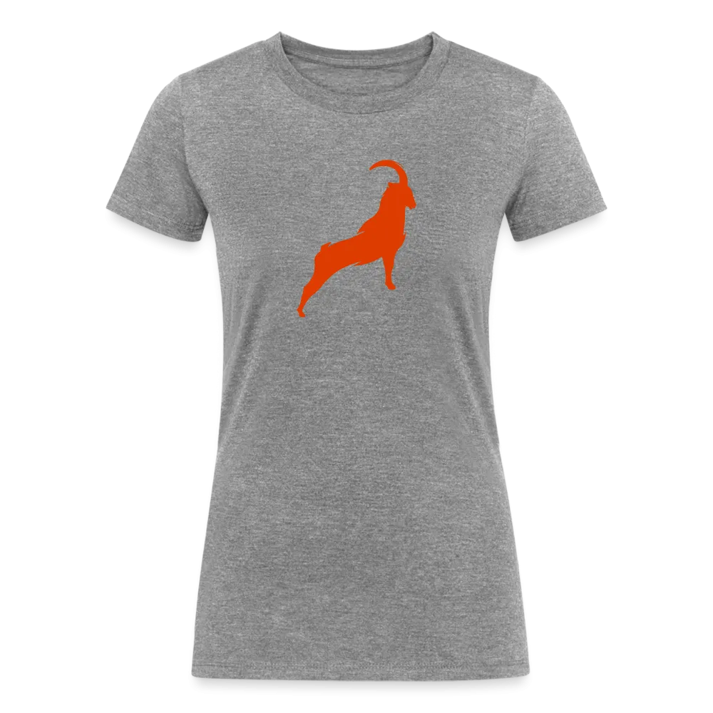 Goat Icon - Women's Tri-Blend Organic T-Shirt