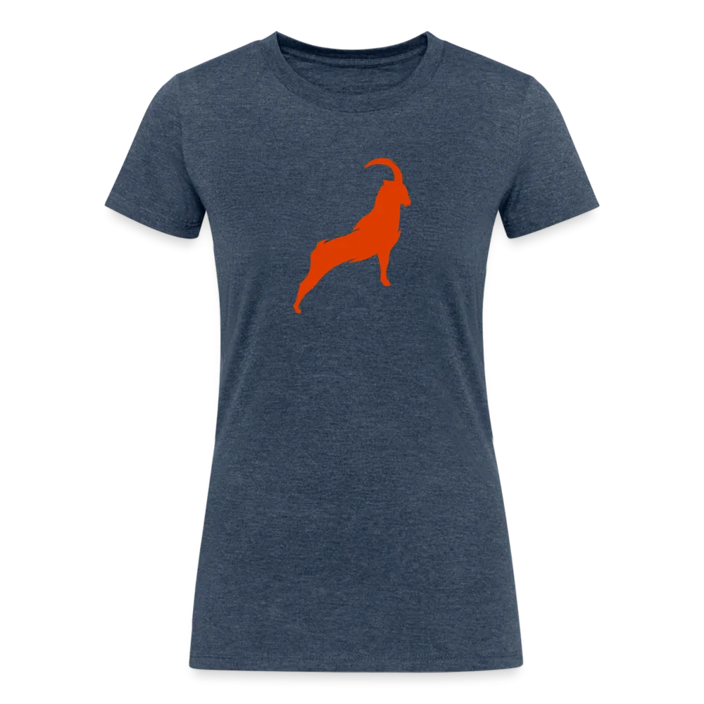 Goat Icon - Women's Tri-Blend Organic T-Shirt