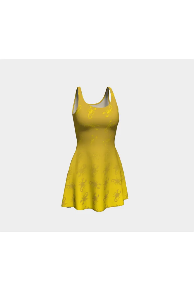 Golden Scorpio Flare Dress