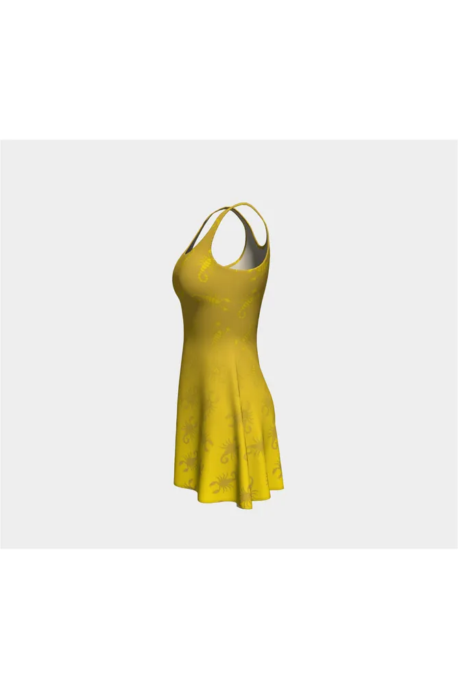 Golden Scorpio Flare Dress