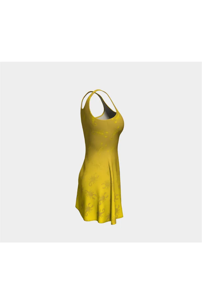 Golden Scorpio Flare Dress