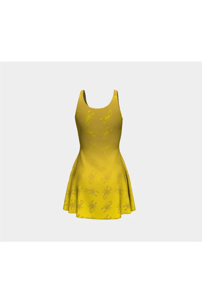Golden Scorpio Flare Dress