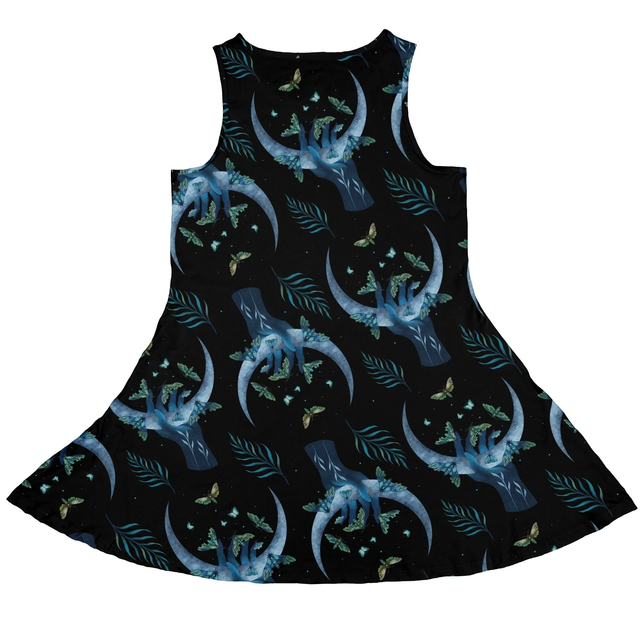 Hand on the Moon Moth Dress