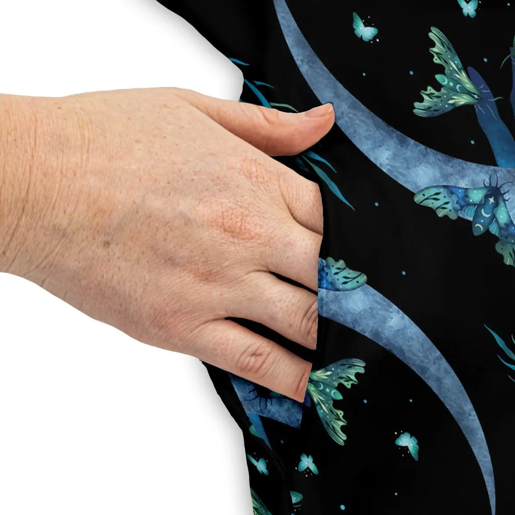 Hand on the Moon Moth Dress