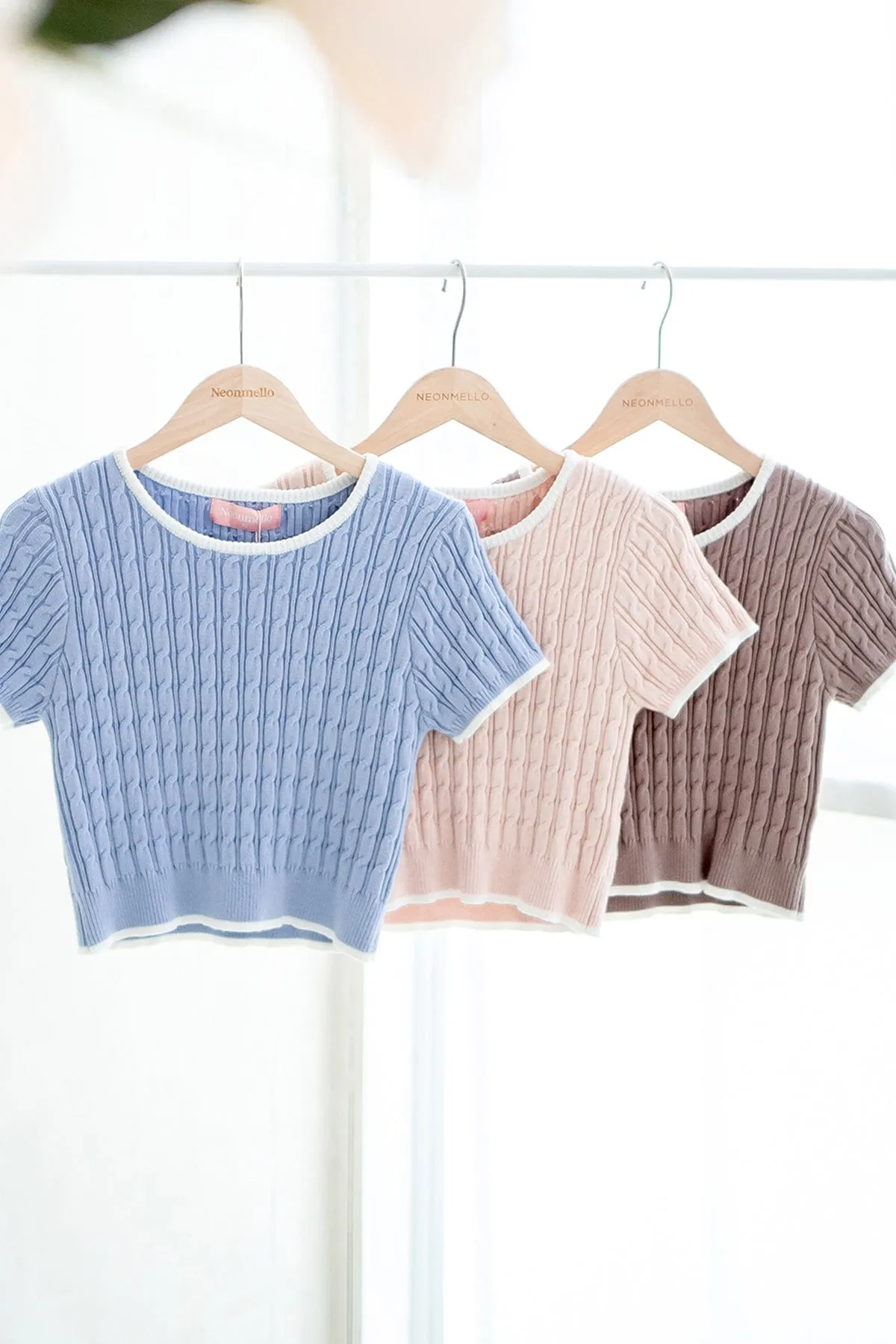 HERALD SLEEVED KNIT TOP IN MOCHA