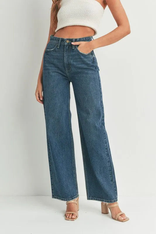 High Waisted, Skater Jean - Dark