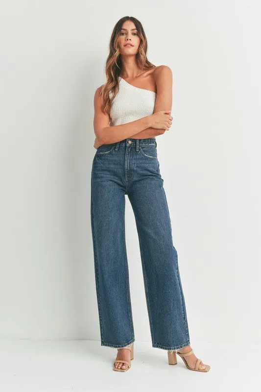 High Waisted, Skater Jean - Dark