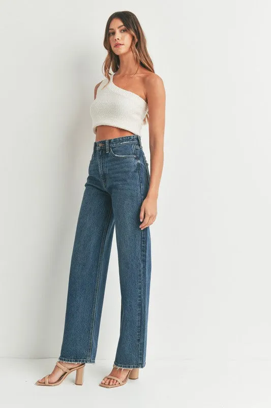 High Waisted, Skater Jean - Dark