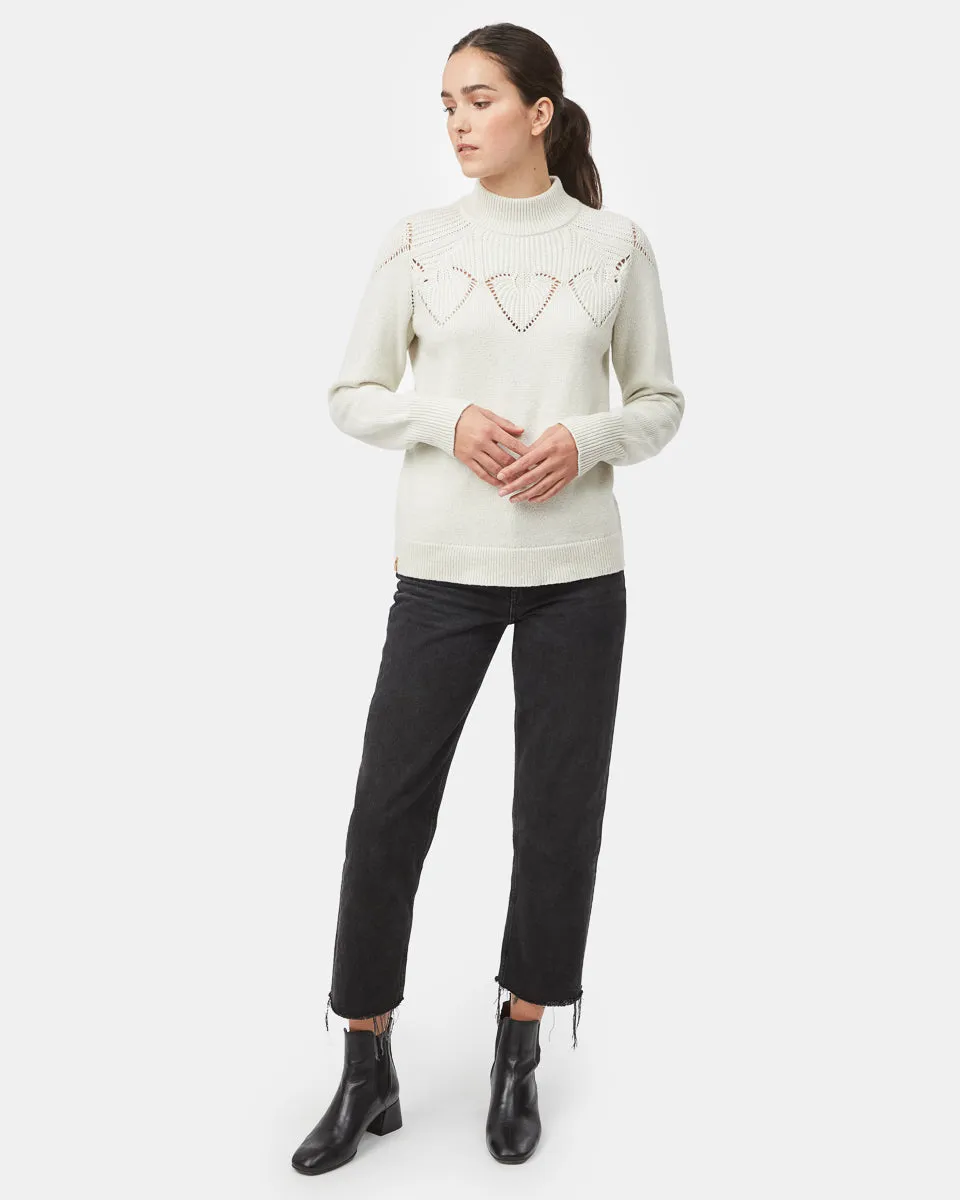 Highline Pointelle Turtleneck Sweater