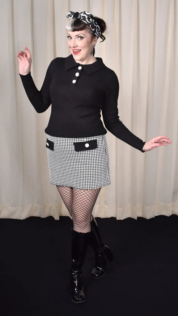 Houndstooth Cathy Mini Skirt