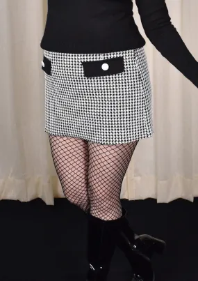 Houndstooth Cathy Mini Skirt
