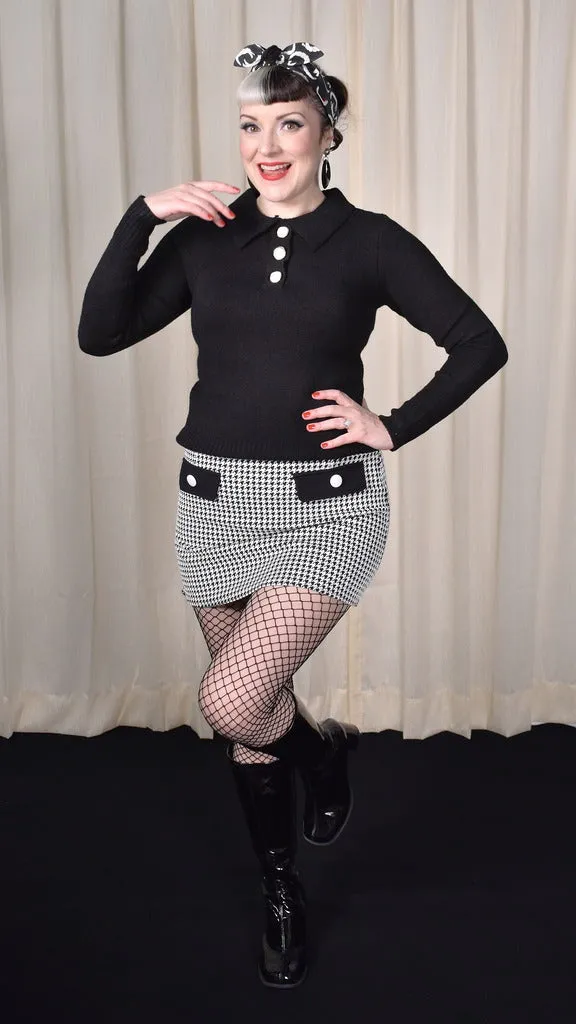 Houndstooth Cathy Mini Skirt