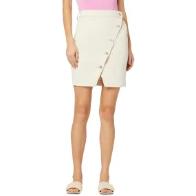 Hudson Womens Asymmetric Denim Pencil Skirt
