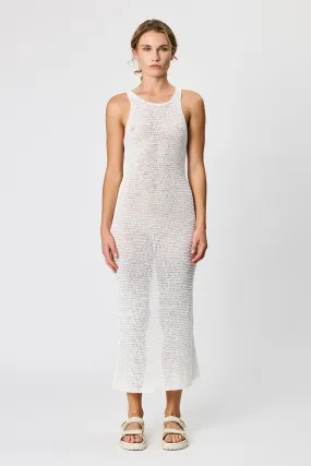 INDI DRESS - CHALK