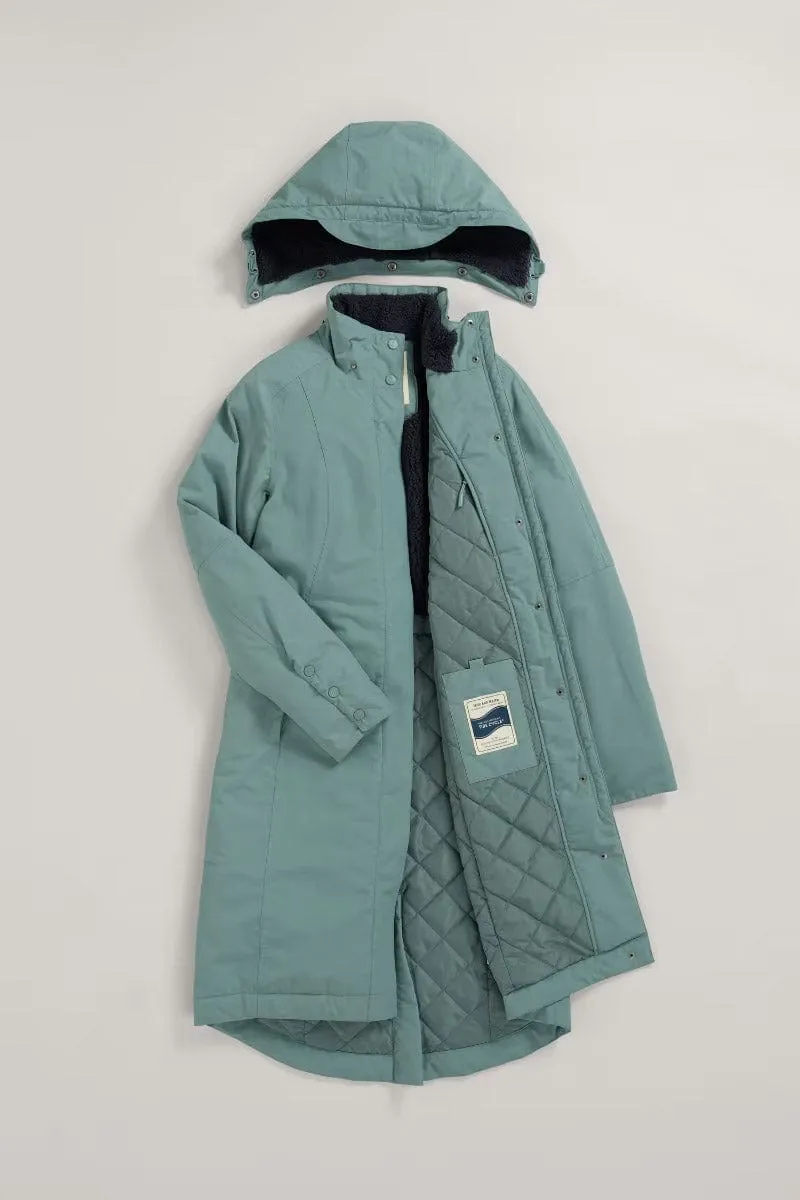 Janelle Waterproof Raincoat Coat - Lichen