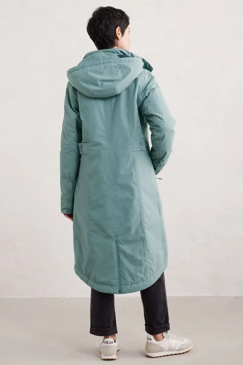 Janelle Waterproof Raincoat Coat - Lichen