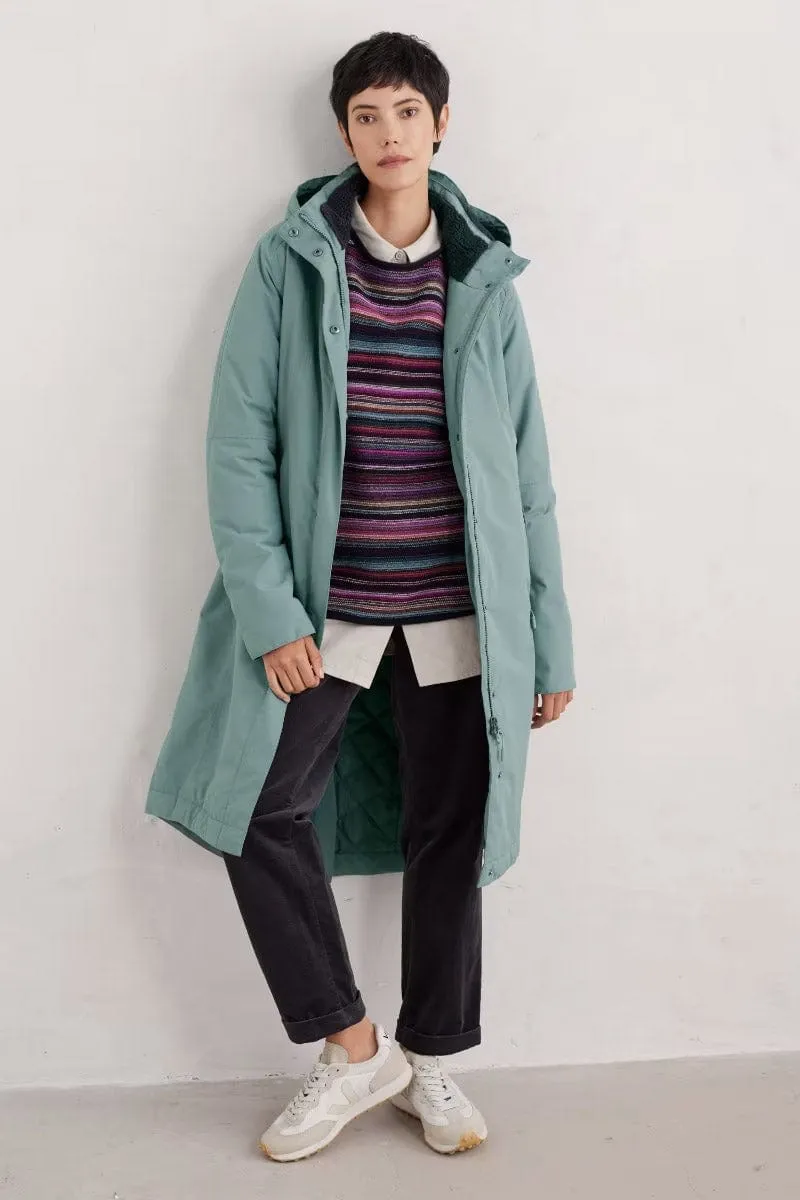 Janelle Waterproof Raincoat Coat - Lichen