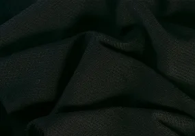 Jet Black Textured Jersey Cotton Knit (Made in Italy)