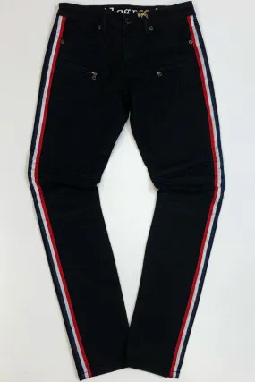 Kilogram- stripe denim jeans