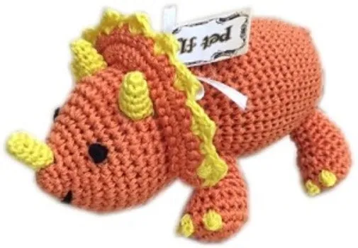 Knit Knacks Bop the Triceratops