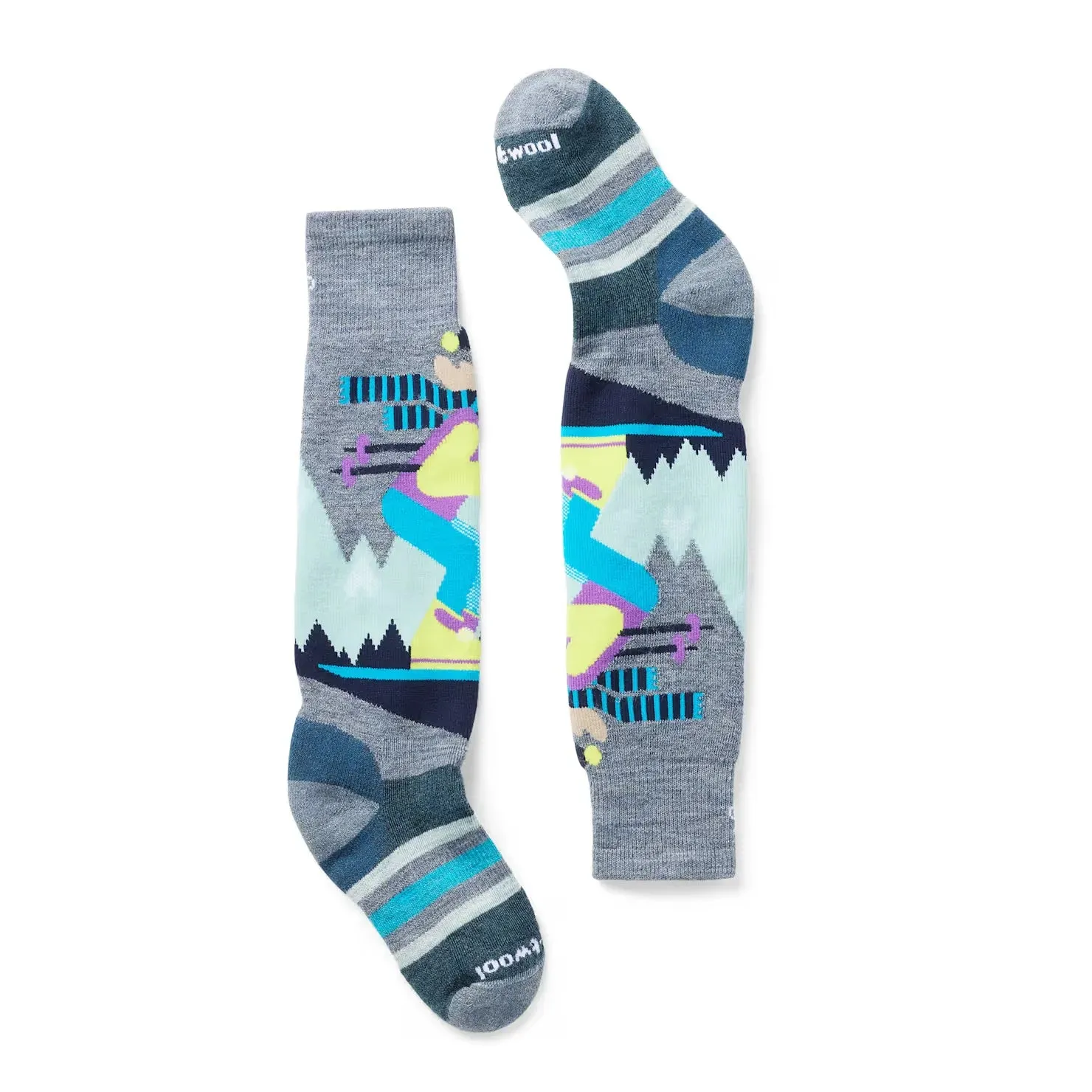 K's Wintersport Full Cushion Mountain Moose Pattern Over The Calf Socks