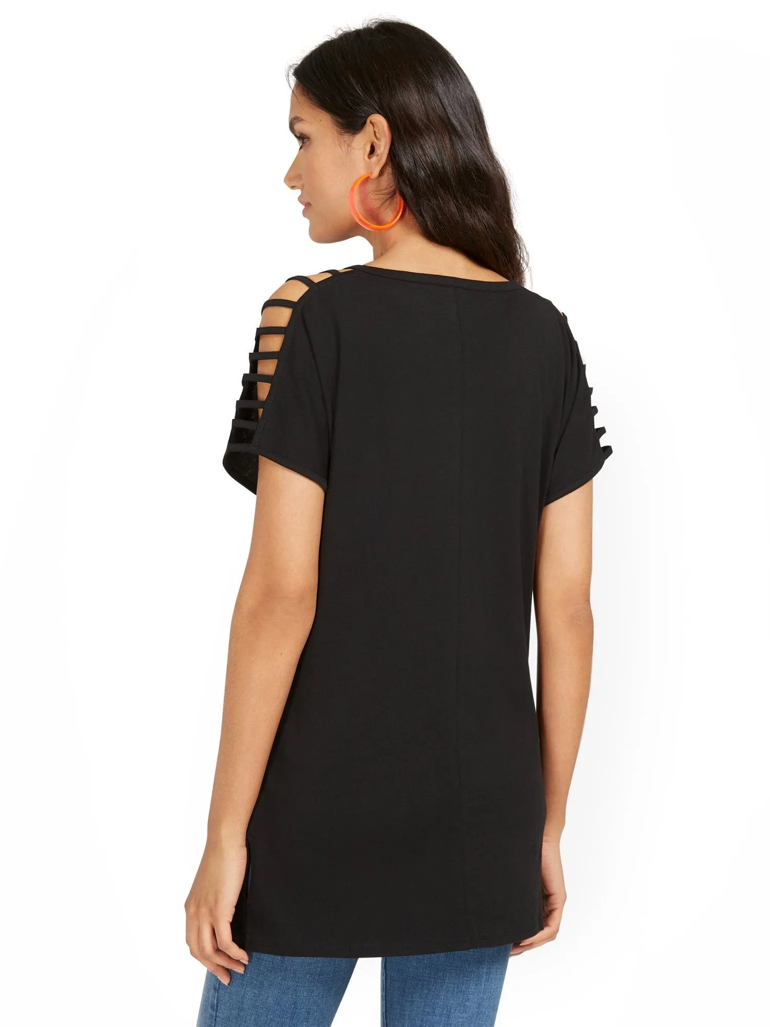 Ladder-Sleeve Perfect Tunic Top