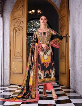 Lawn Cotton Pakistani Print Unstitched Women Suit Set