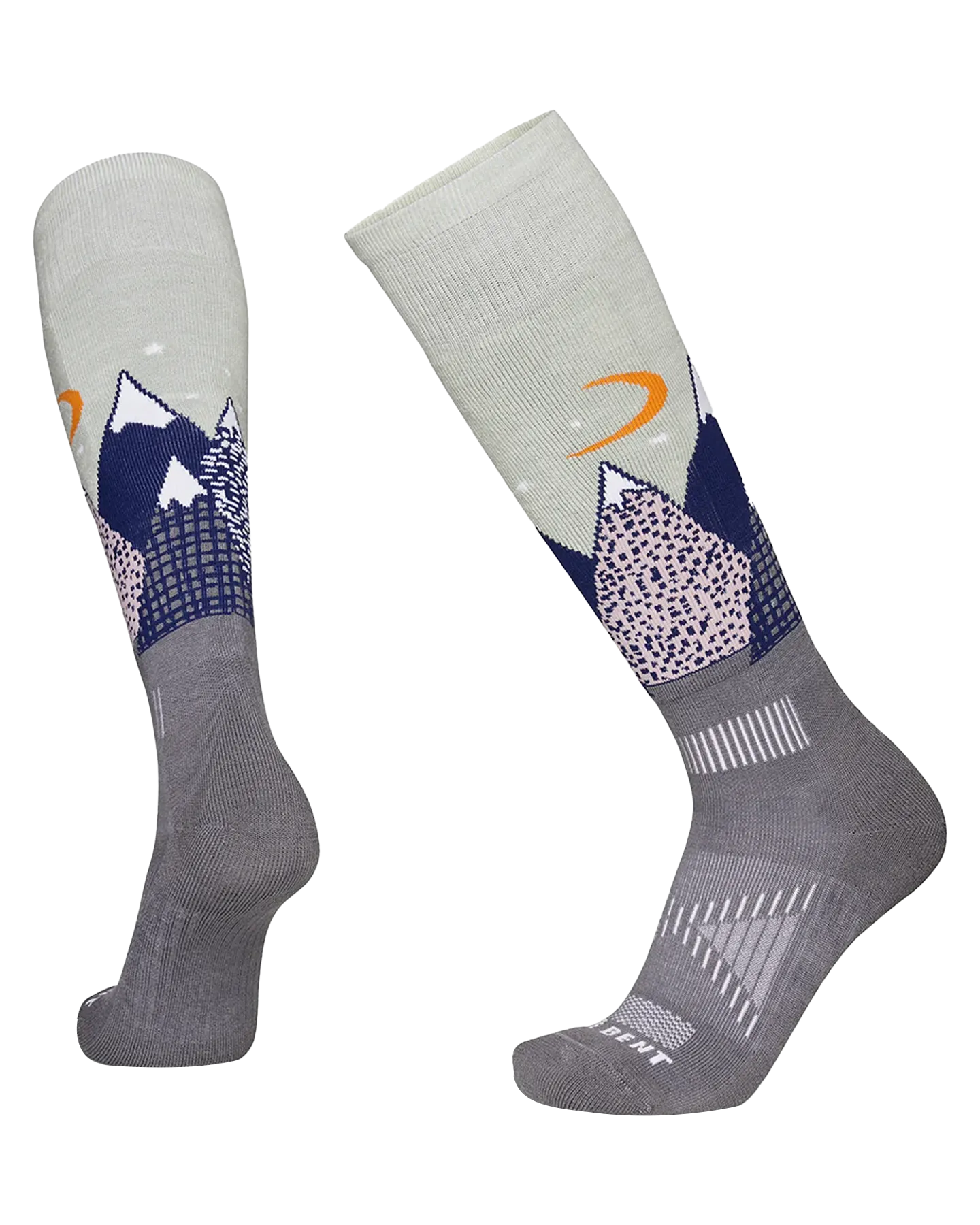 Le Bent Kids' Snowy Mountain Light Cushion Socks - Sea Foam