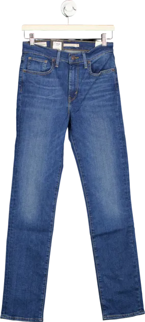 Levi's Blue 724 High-Rise Slim Straight Jeans W28