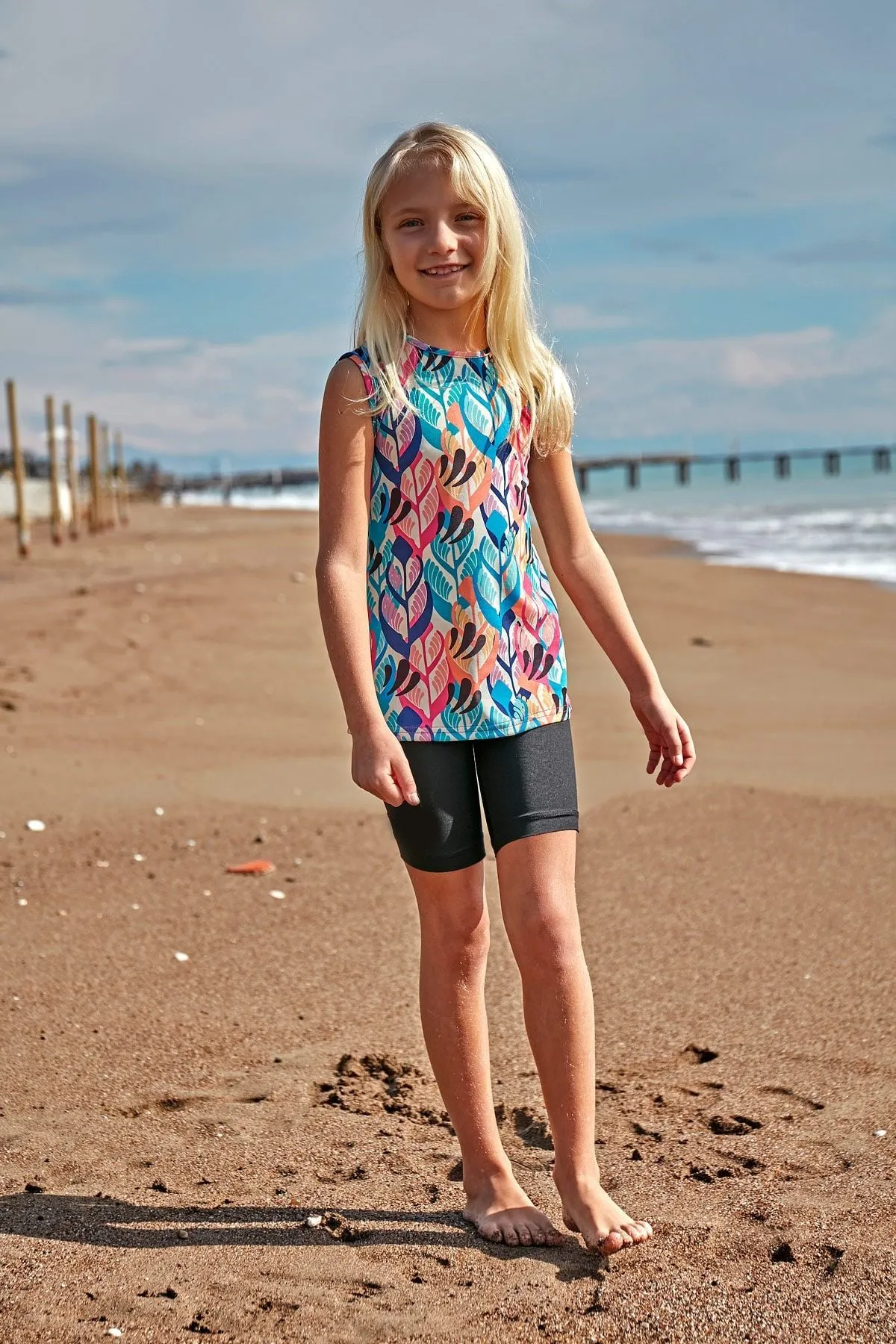 Lycra Colorful Girls Swimsuit K2404