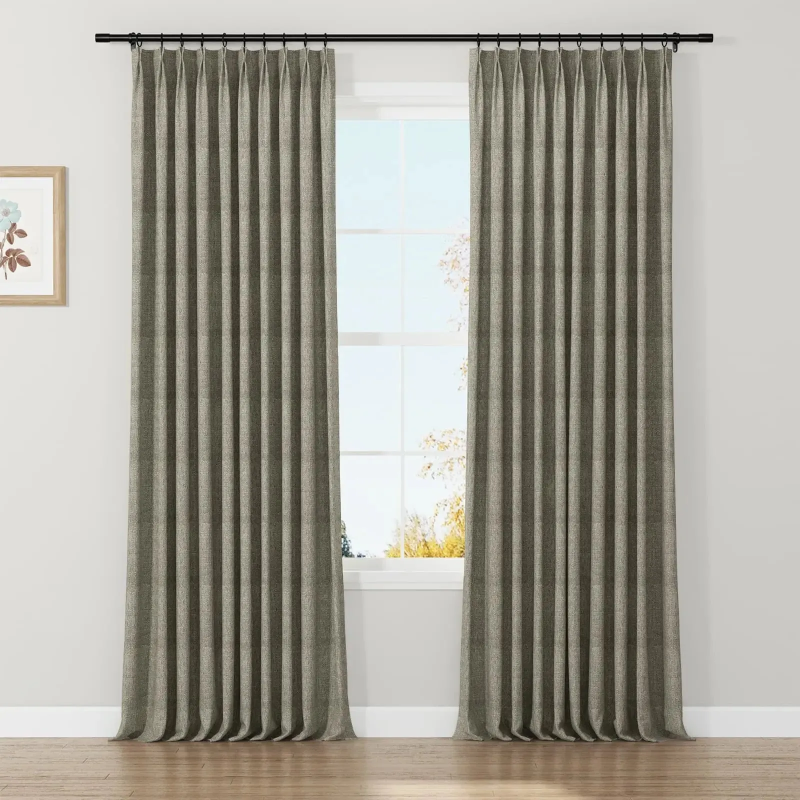Lydia Knit Jacquard Curtain Pleated