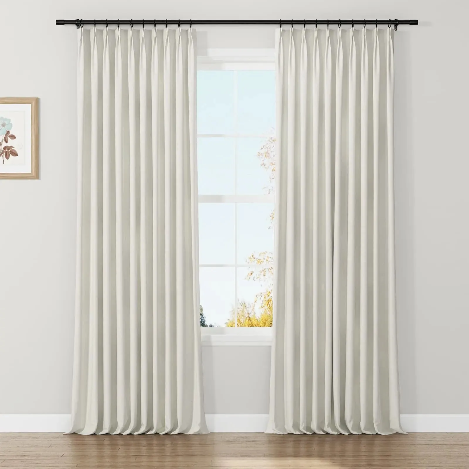 Lydia Knit Jacquard Curtain Pleated