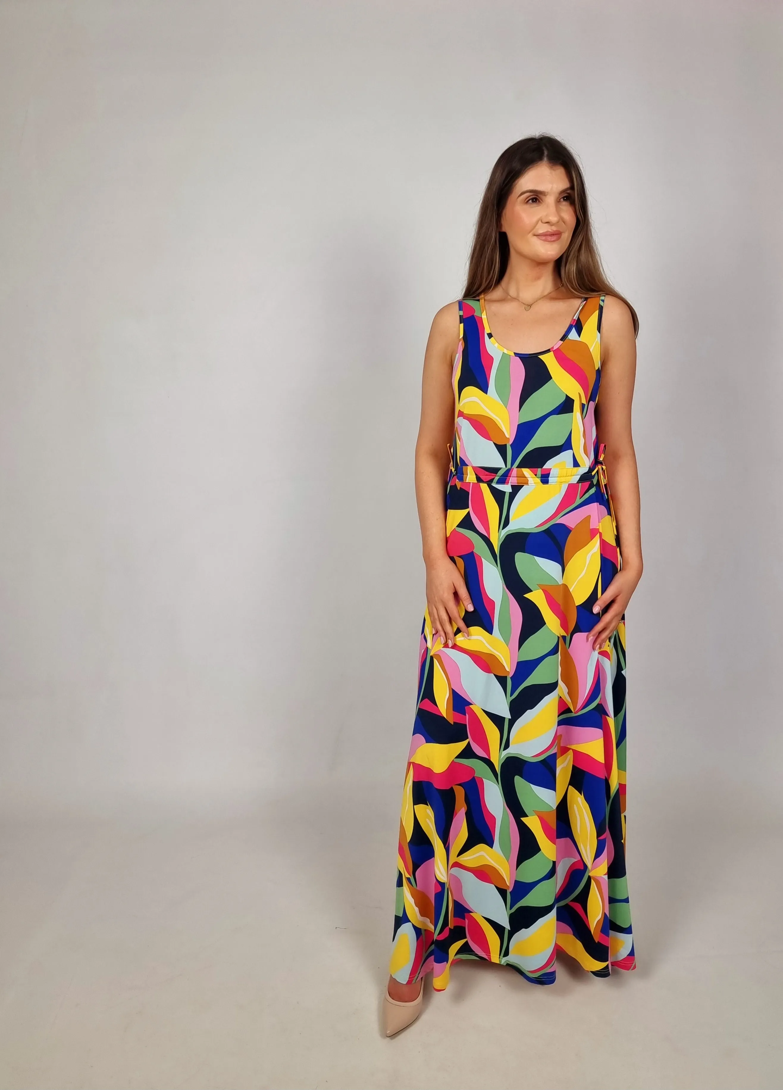 Md'M Multi Coloured Flower Dress