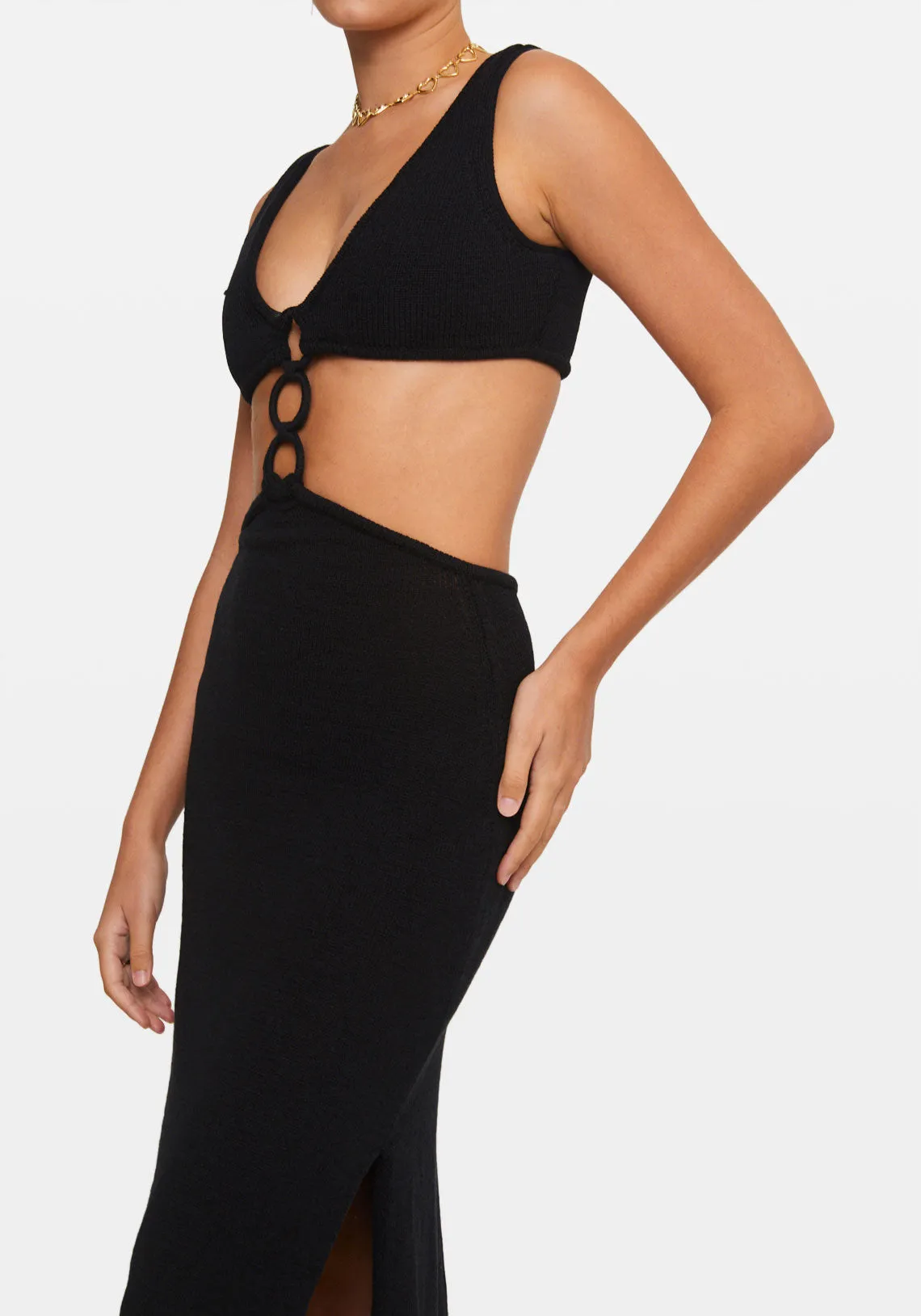 MERT KNIT DRESS BLACK